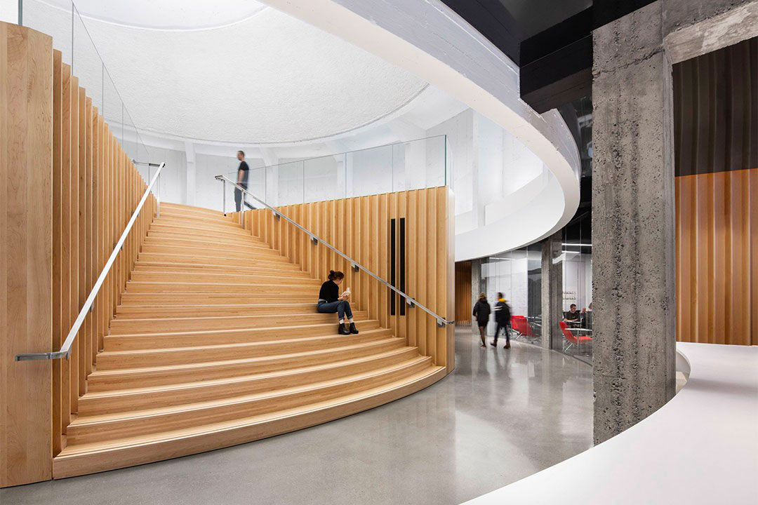 Wood staircase Montreal