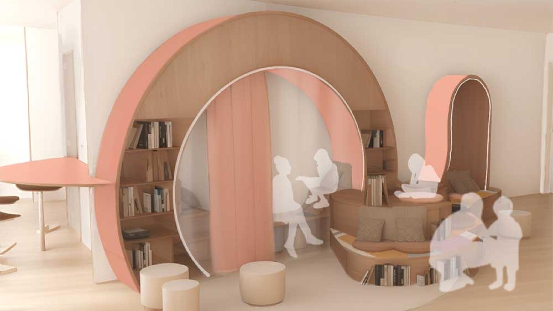 architecture intérieure accueil périscolaire