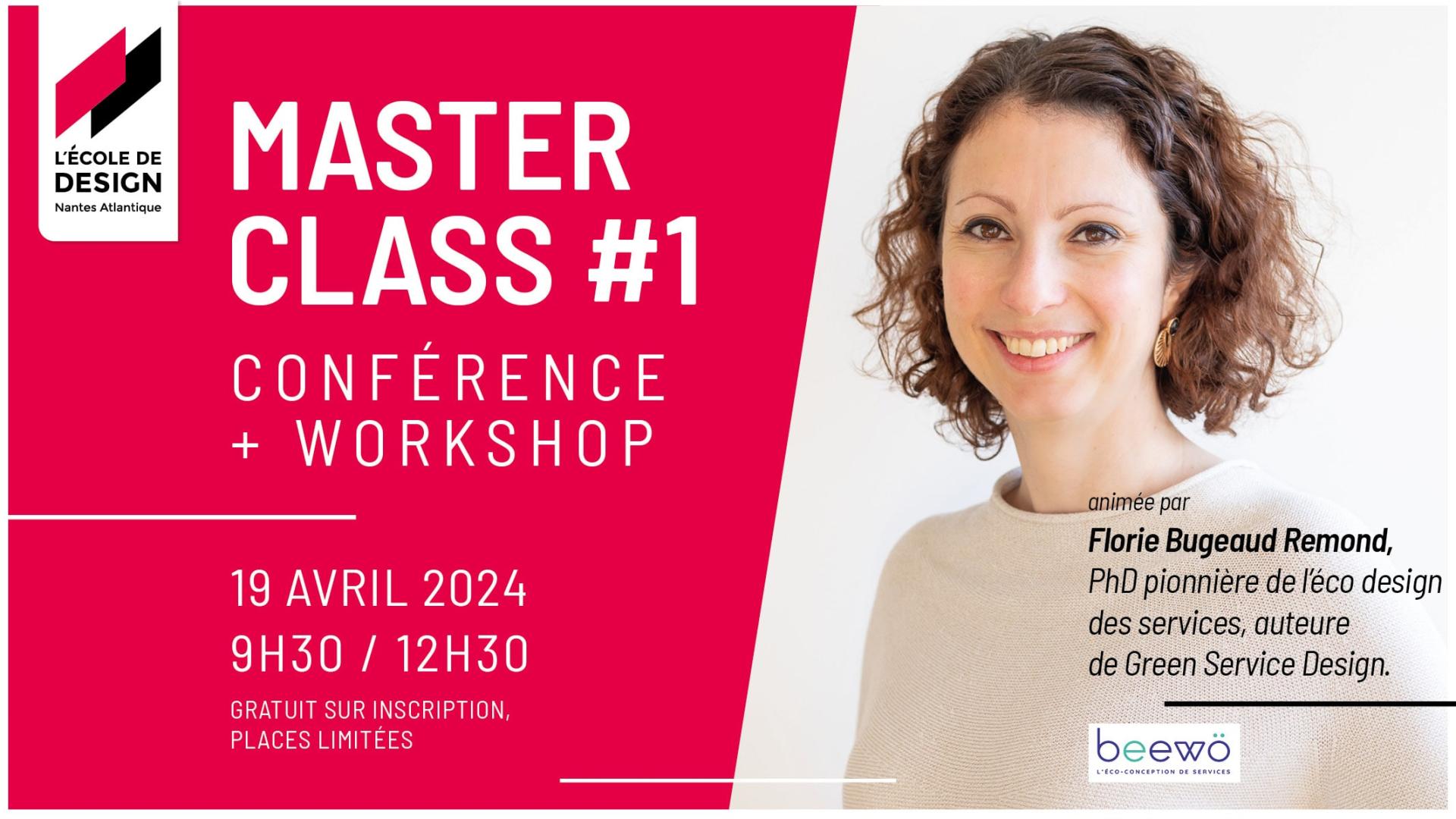19 avril : Masterclass sur le Green Service Design par Florie Bugeaud