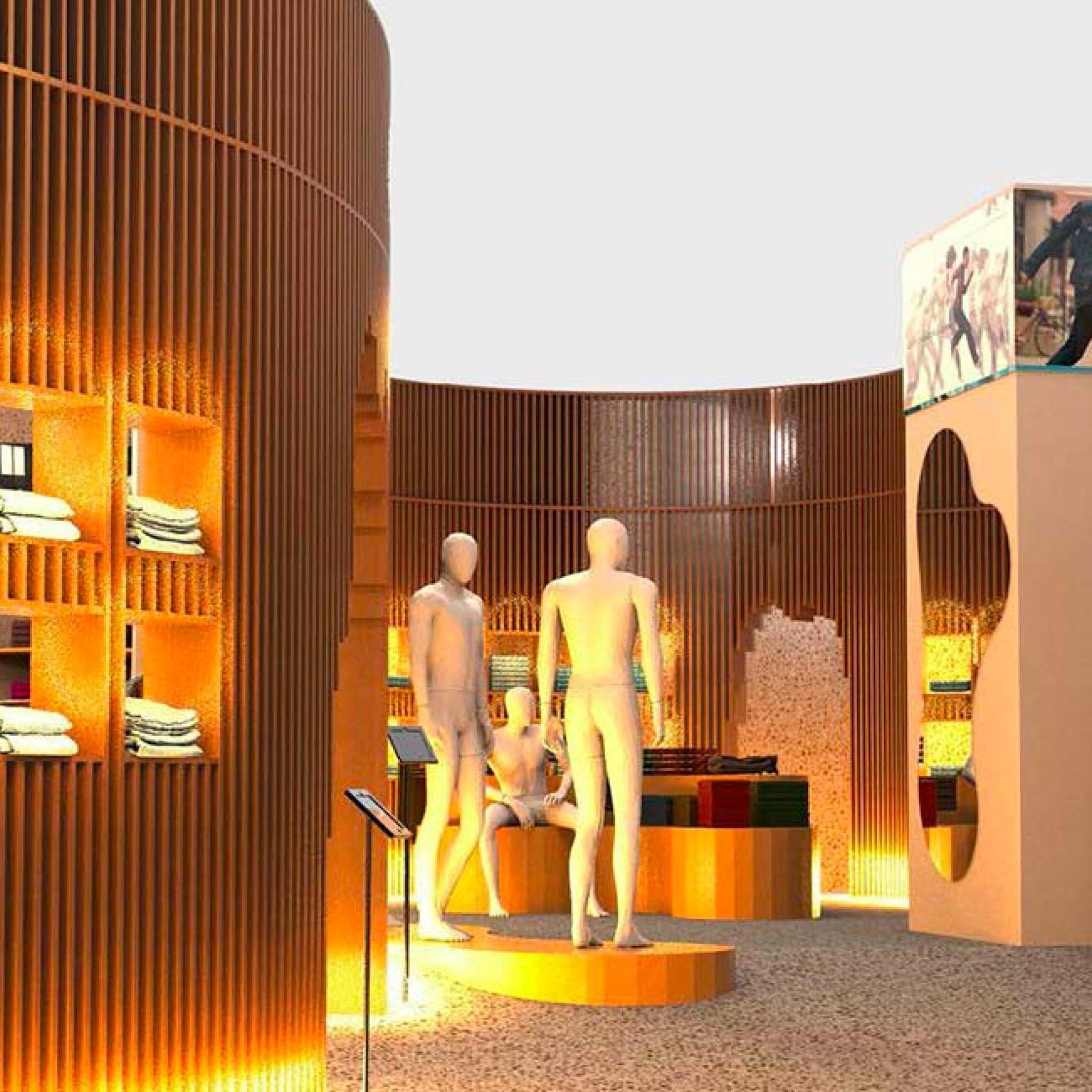 Projet d'aménagement d'une boutique pour la formation DN MADE espace 