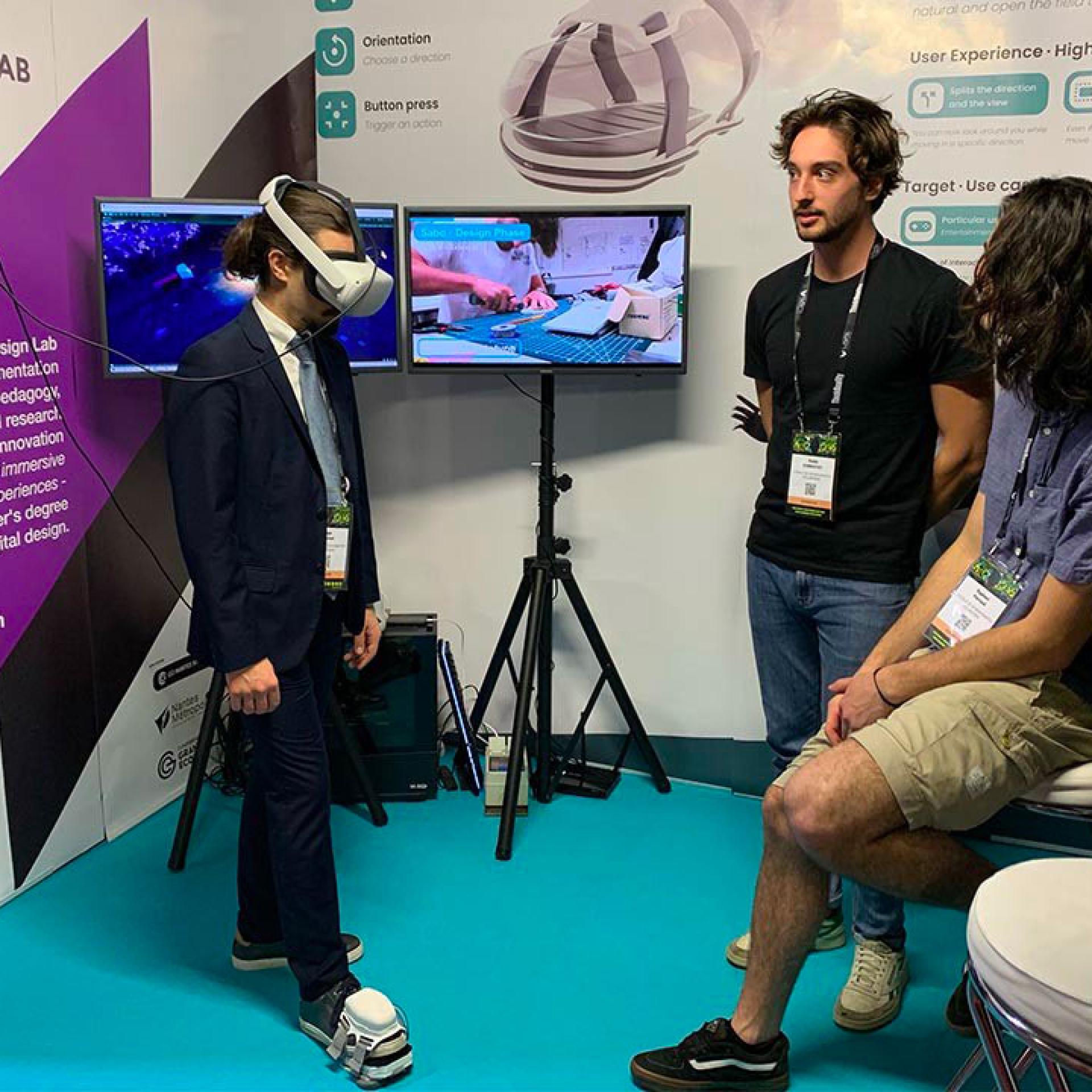 Stand présentant le projet Sabo à Laval Virtual