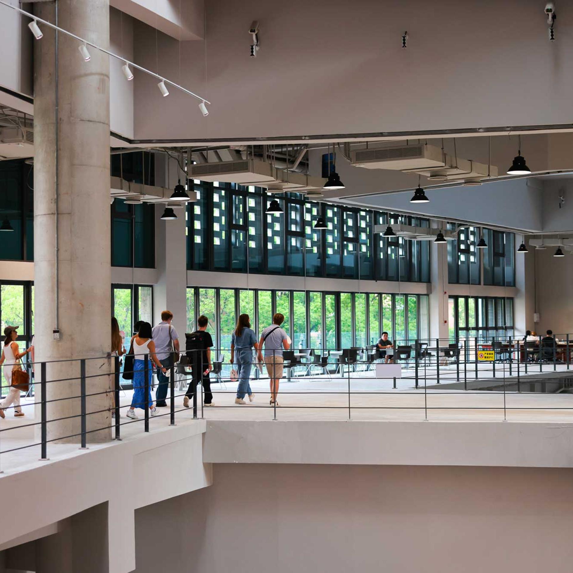 The China Studio is integrated into the Shanghai University campus, within the Shanghai Academy of Fine Arts building.
