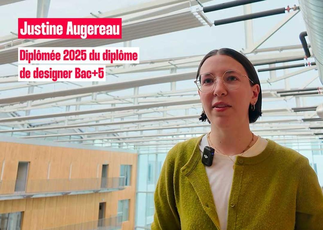 Justine Augereau, étudiante en cycle master Care Design